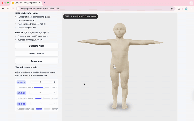 GenSMPL Demo